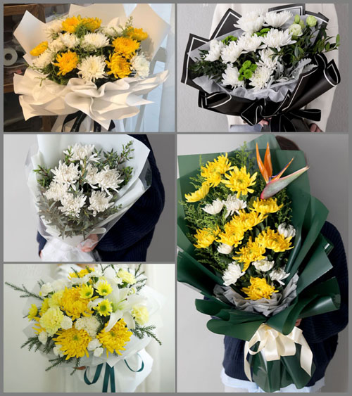 江苏泰州泰兴市济川街道张陈村白事花束代送